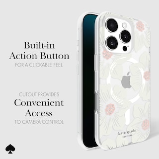 Foto 4 | Funda De Teléfono Kate Spade New York Hollyhock Cream Floral Para Iphone 16 Pro Con Magsafe - Venta Internacional.