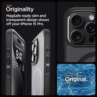 Foto 3 | Funda Spigen Ultra Hybrid Magfit Para El Iphone 15 Pro (2023) - Venta Internacional.