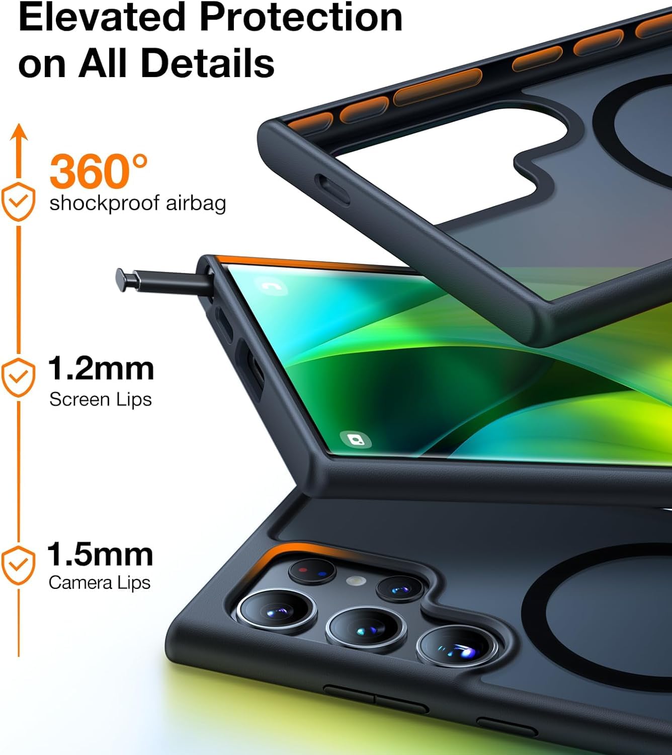 Foto 4 pulgar | Funda De Teléfono Torras Magnetic Guardian Para Samsung Galaxy S23 Ultra - Venta Internacional.