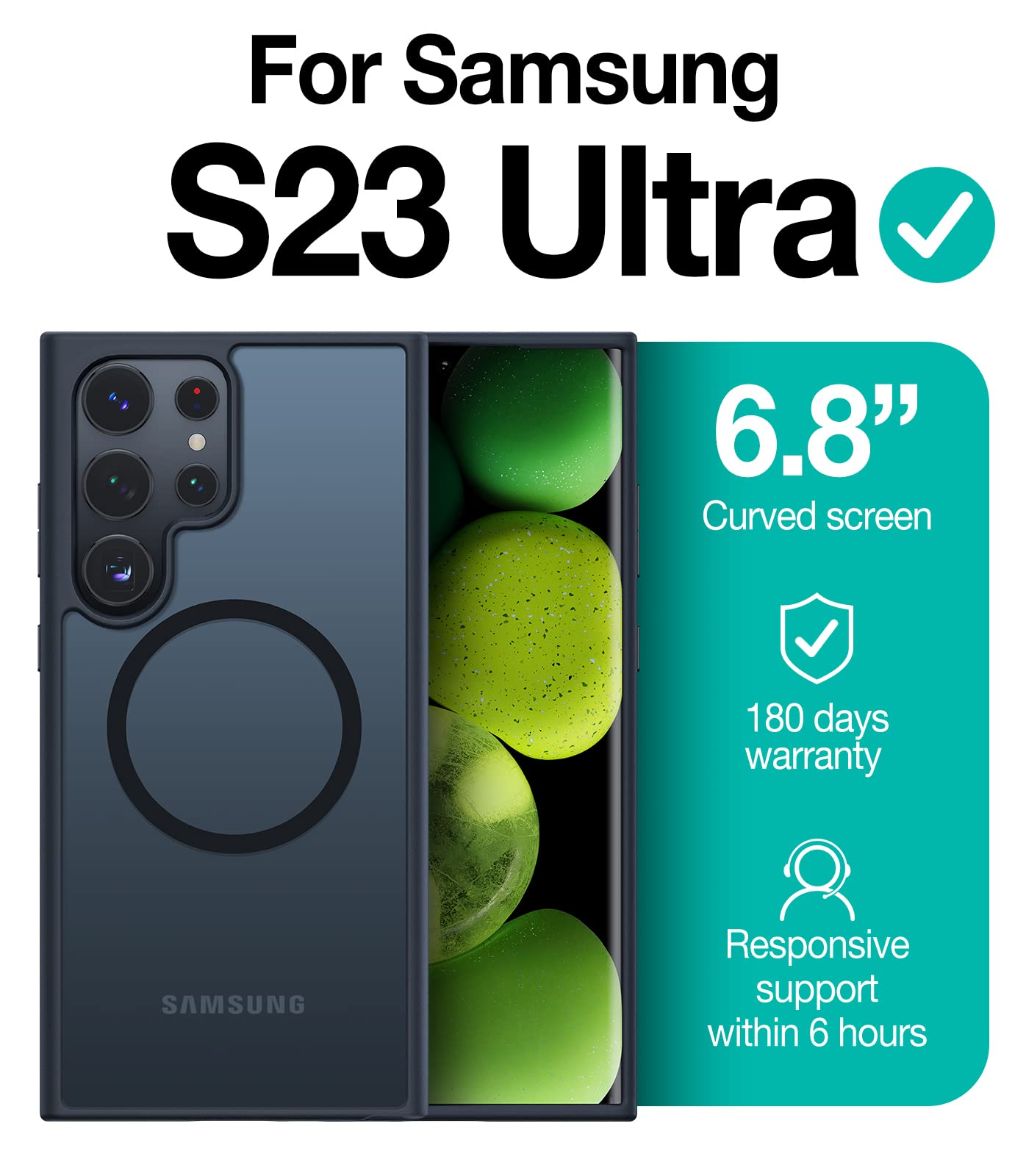 Foto 7 | Funda De Teléfono Torras Magnetic Guardian Para Samsung Galaxy S23 Ultra - Venta Internacional.
