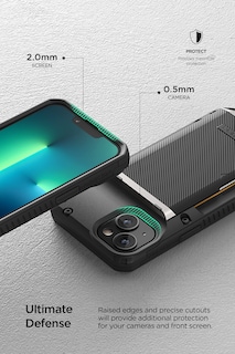 Foto 5 | Funda De Teléfono Vrs Design Damda Glide Pro Para Iphone 14 Groove Black - Venta Internacional.