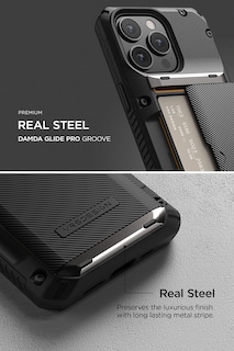 Foto 6 | Funda De Teléfono Vrs Design Damda Glide Pro Para Iphone 14 Groove Black - Venta Internacional.