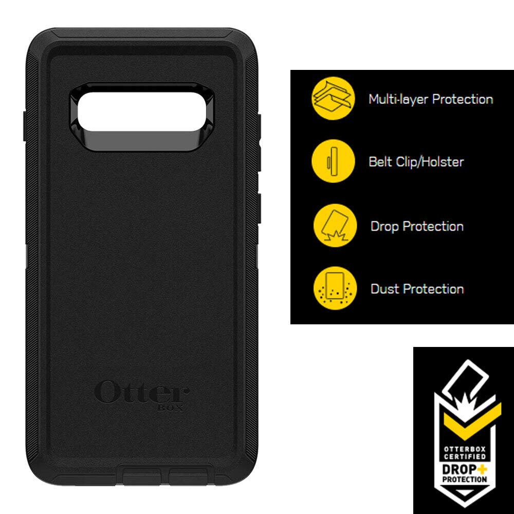 Foto 3 pulgar | Funda Otterbox Defender Series Para Galaxy S10+ Negra - Venta Internacional.