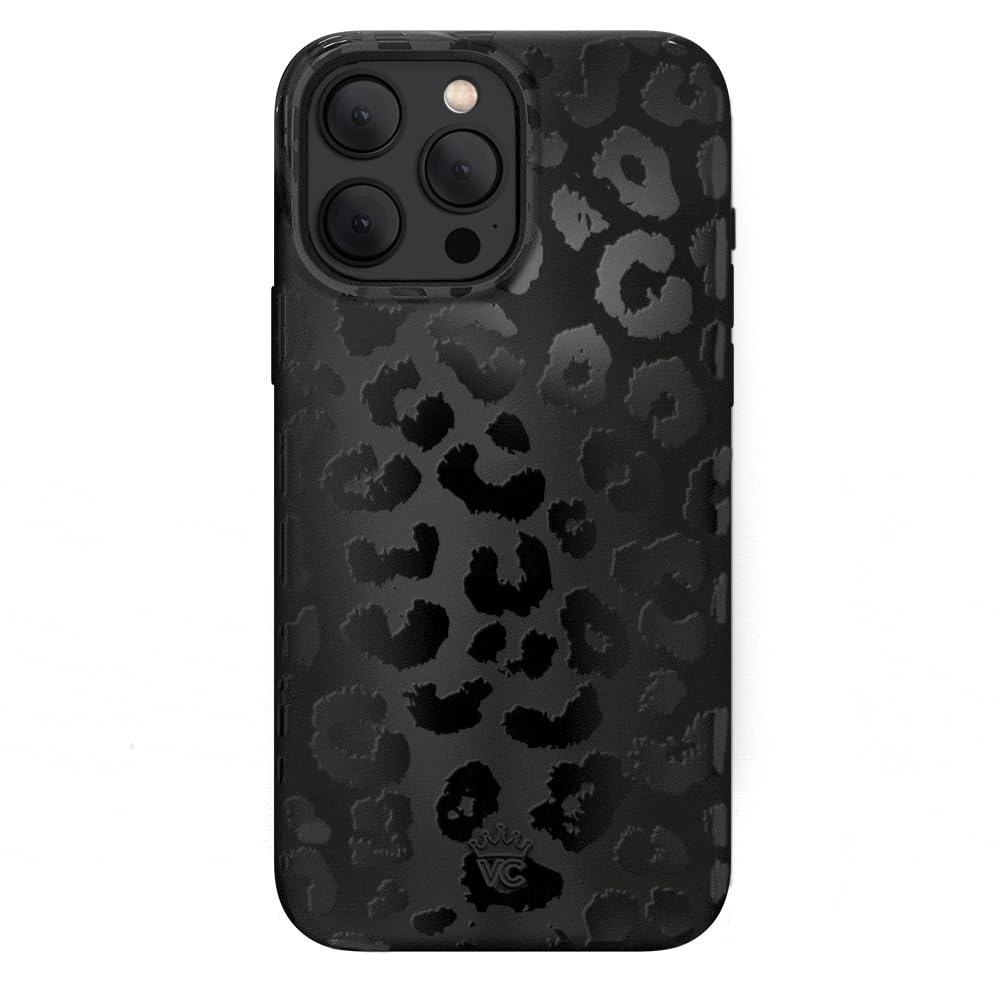 Funda De Terciopelo Con Estampado De Leopardo Y Guepardo Negro Para Iphone 15 Pro Max - Venta Internacional.