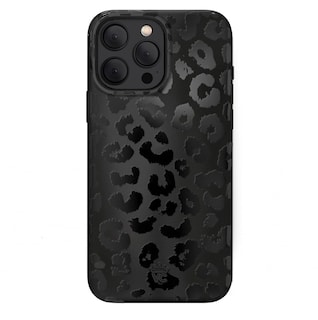 Foto 1 | Funda De Terciopelo Con Estampado De Leopardo Y Guepardo Negro Para Iphone 15 Pro Max - Venta Internacional.