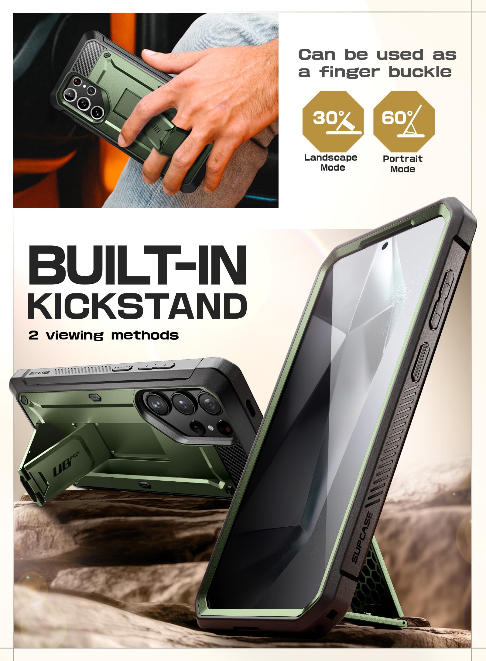 Foto 5 pulgar | Funda De Teléfono Supcase Unicorn Beetle Pro Para Samsung Galaxy S24 Ultra - Venta Internacional.