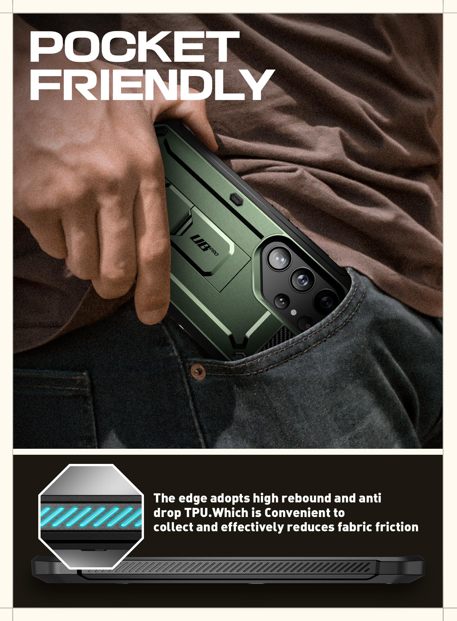 Foto 7 | Funda De Teléfono Supcase Unicorn Beetle Pro Para Samsung Galaxy S24 Ultra - Venta Internacional.