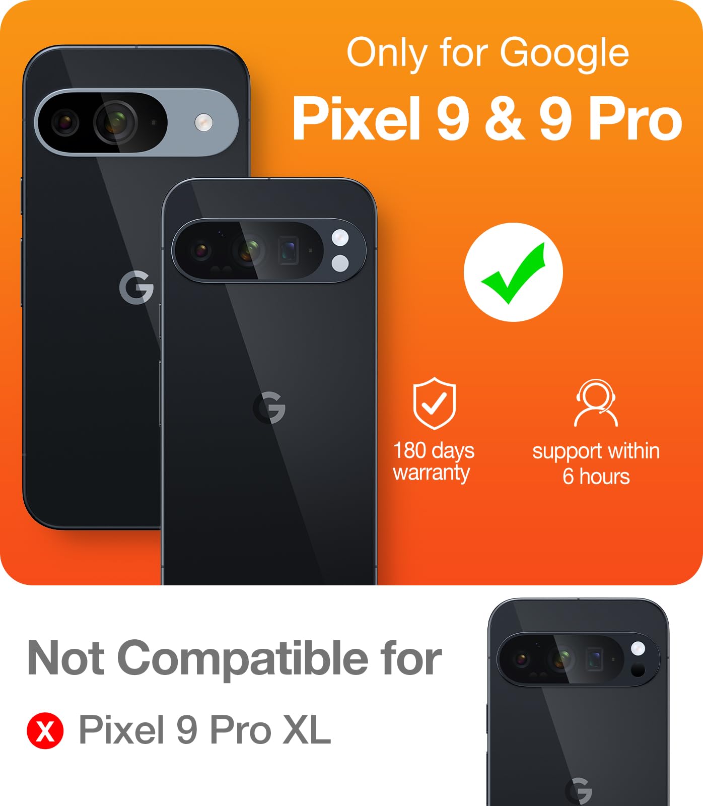 Foto 3 pulgar | Funda De Teléfono Torras A Prueba De Golpes Para Google Pixel 9/9 Pro Black - Venta Internacional.