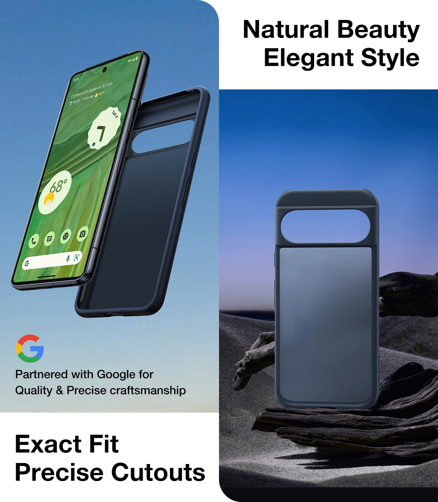 Foto 6 pulgar | Funda De Teléfono Torras A Prueba De Golpes Para Google Pixel 9/9 Pro Black - Venta Internacional.