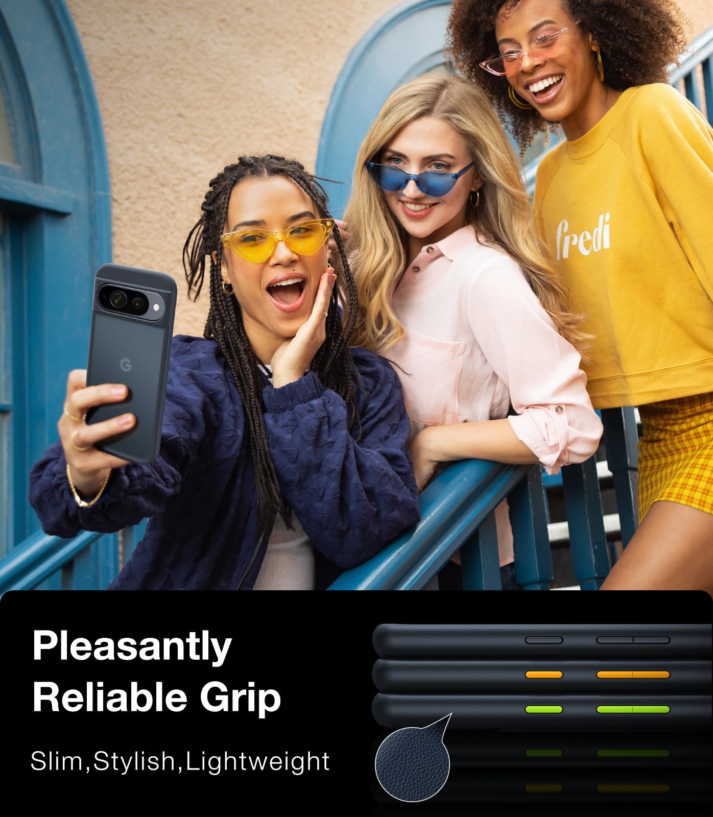 Foto 8 pulgar | Funda De Teléfono Torras A Prueba De Golpes Para Google Pixel 9/9 Pro Black - Venta Internacional.