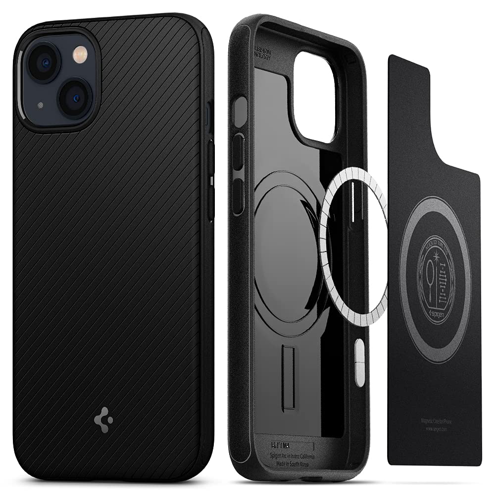Foto 2 pulgar | Funda Para Iphone 13 Spigen Mag Armor Magfit Con Magsafe Negro Mate - Venta Internacional.