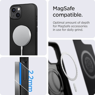 Foto 3 | Funda Para Iphone 13 Spigen Mag Armor Magfit Con Magsafe Negro Mate - Venta Internacional.