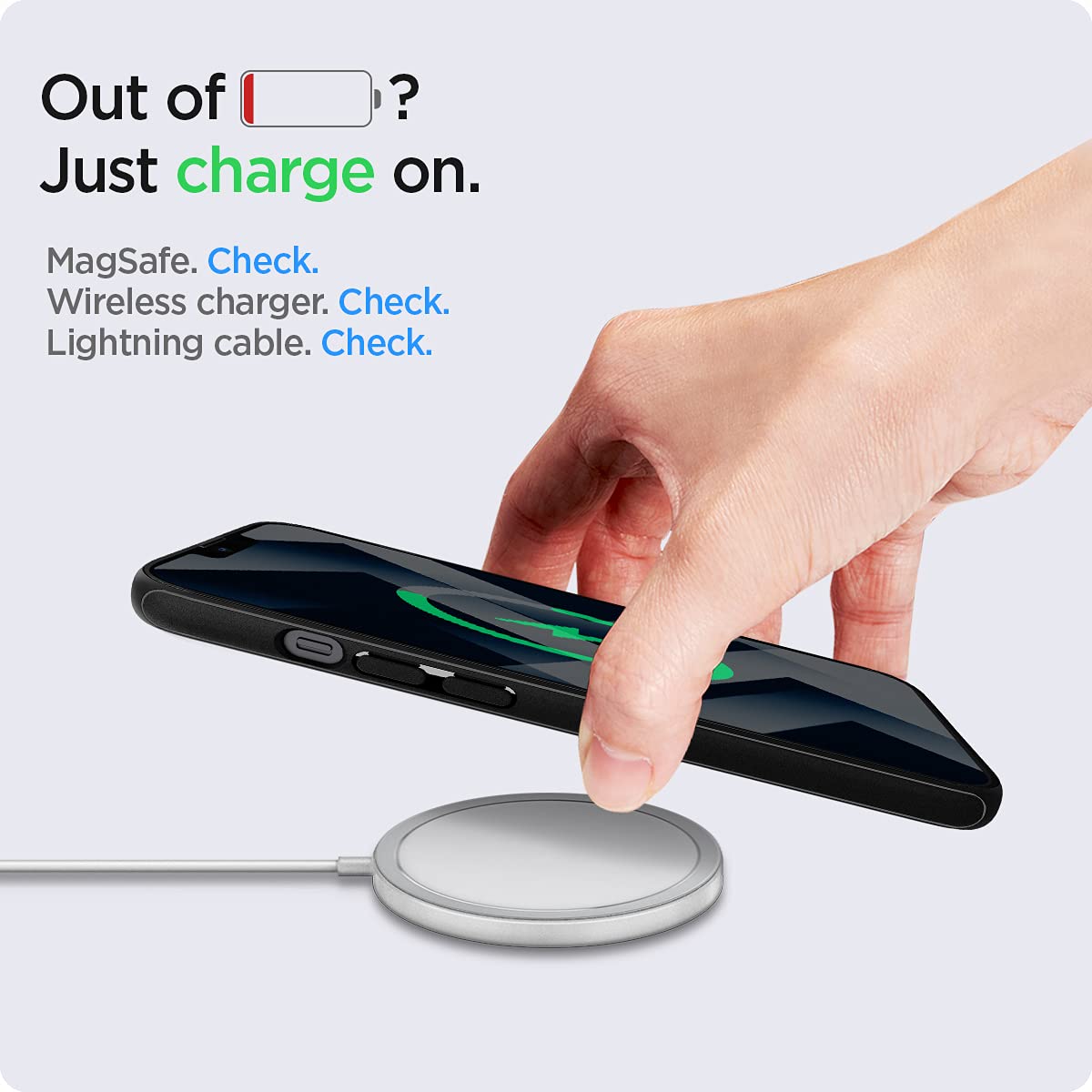 Foto 6 | Funda Para Iphone 13 Spigen Mag Armor Magfit Con Magsafe Negro Mate - Venta Internacional.