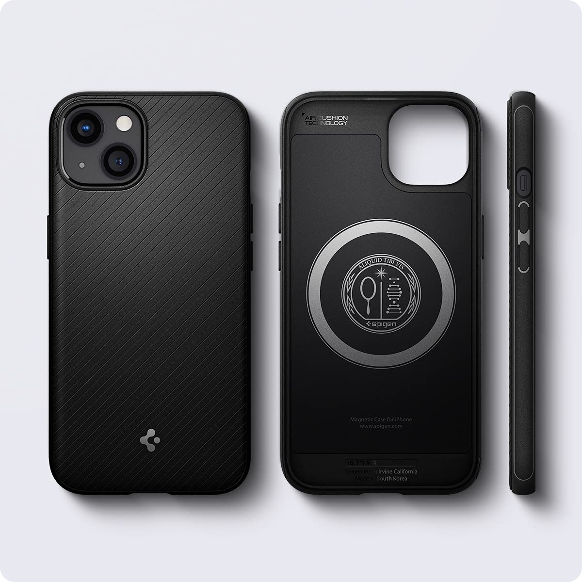 Foto 8 pulgar | Funda Para Iphone 13 Spigen Mag Armor Magfit Con Magsafe Negro Mate - Venta Internacional.