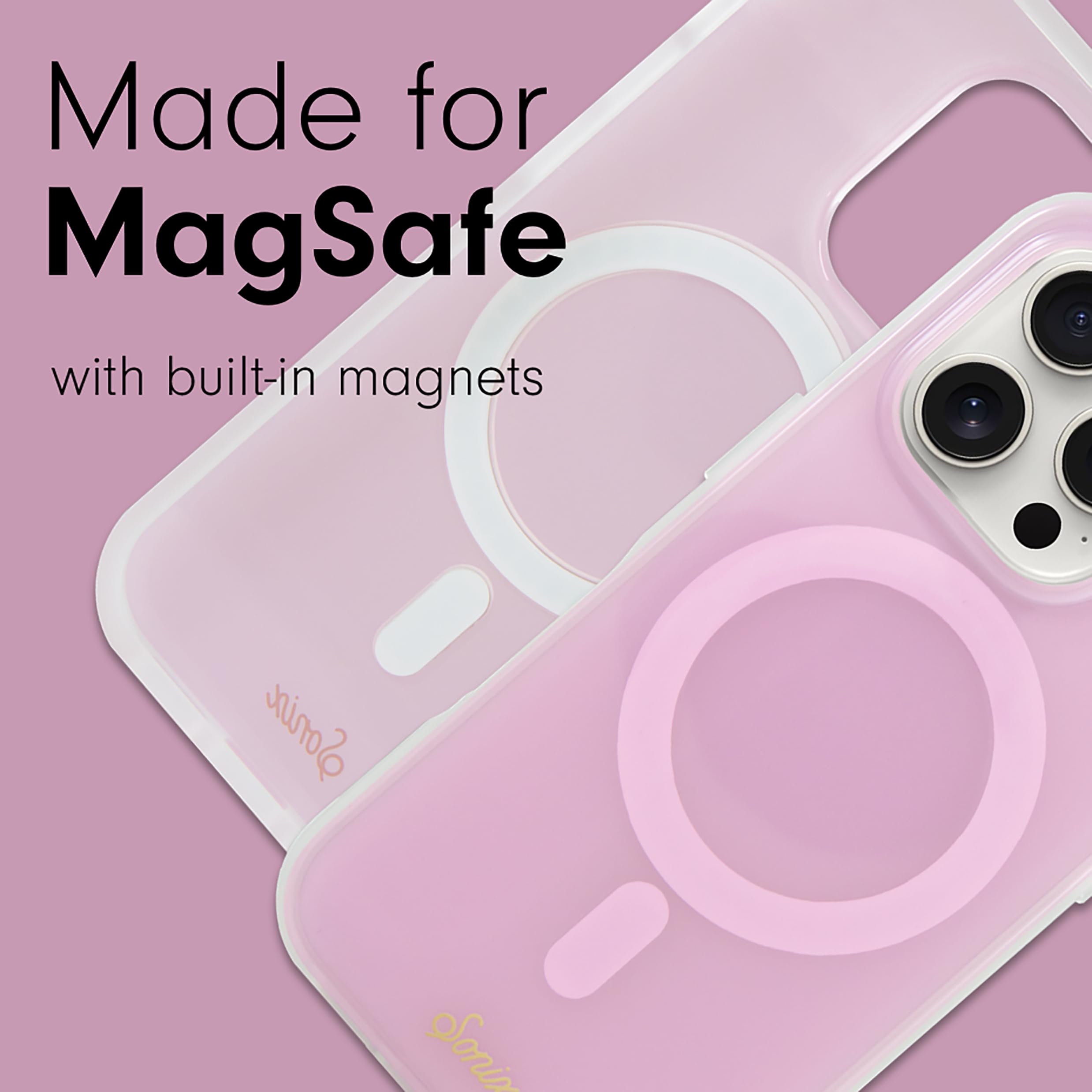 Foto 4 pulgar | Funda De Teléfono Sonix Para Iphone 16 Pro Max Con Magsafe Jelly Pink - Venta Internacional.