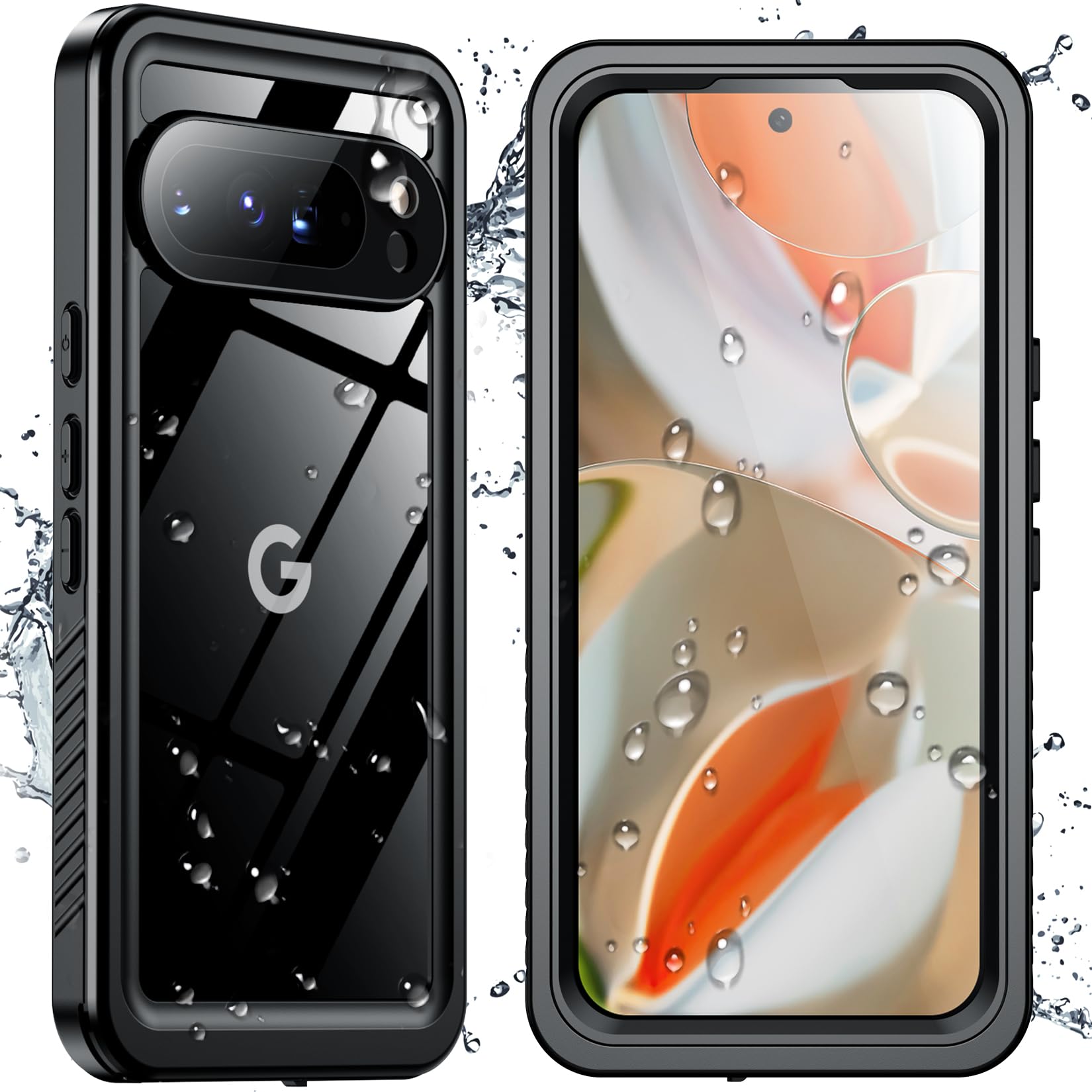 Foto 1 | Funda Impermeable Spidercase Para Google Pixel 9 Pro Xl Negra - Venta Internacional.