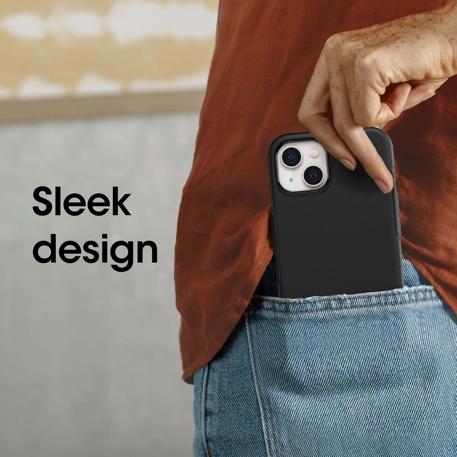 Foto 4 pulgar | Funda Otterbox Symmetry Series Para Iphone 13 (solo), Color Negro - Venta Internacional.
