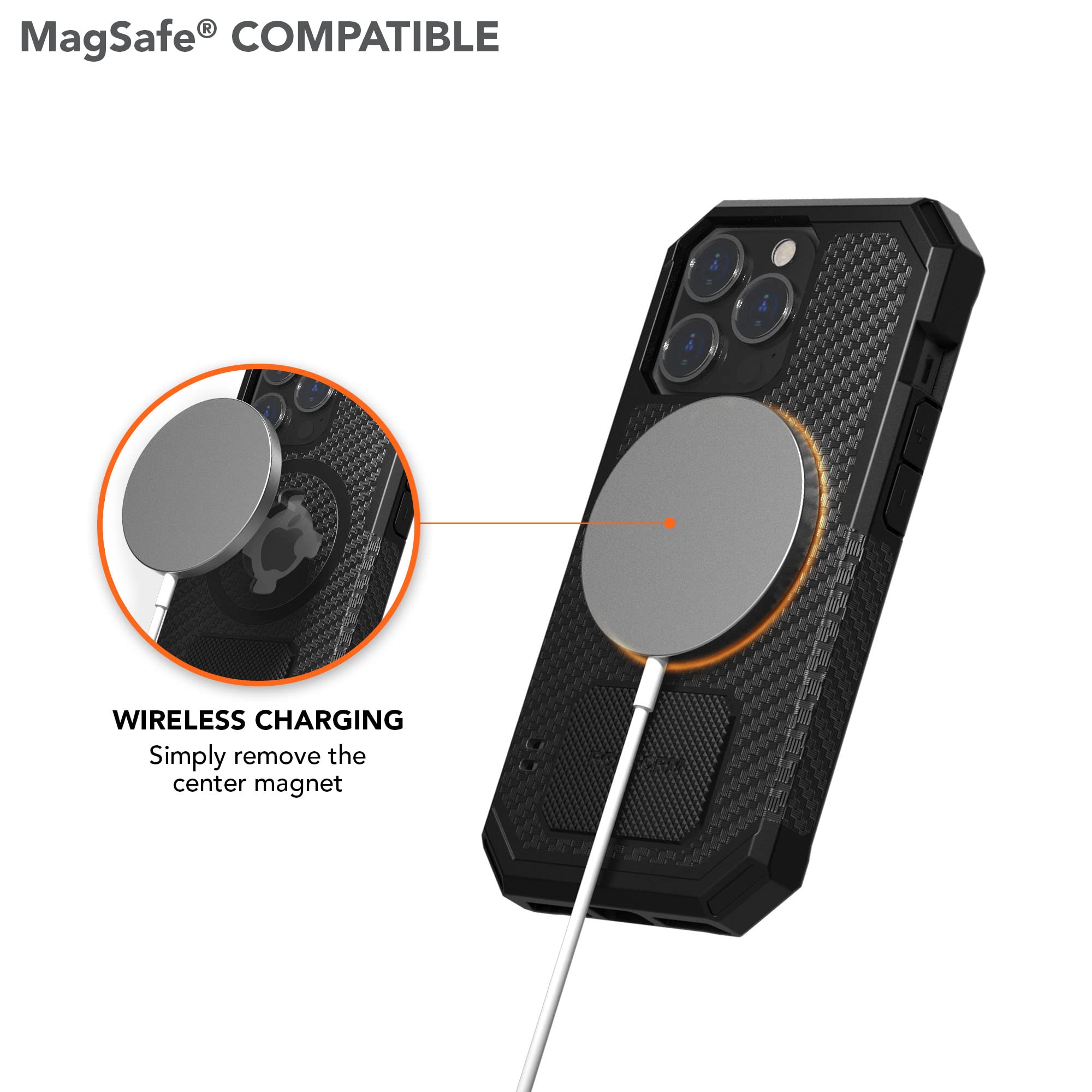 Foto 7 pulgar | Funda De Teléfono Rokform Rugged Series Para Iphone 13 Pro, Color Negro - Venta Internacional.