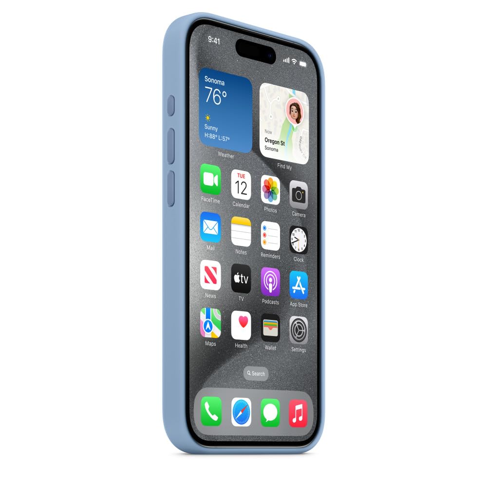 Foto 7 pulgar | Funda De Teléfono Apple Silicone Con Magsafe Para Iphone 15 Pro - Venta Internacional.