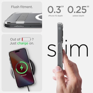 Foto 6 | Funda Spigen Ultra Hybrid S Magfit Para Iphone 16 Con Soporte - Venta Internacional.