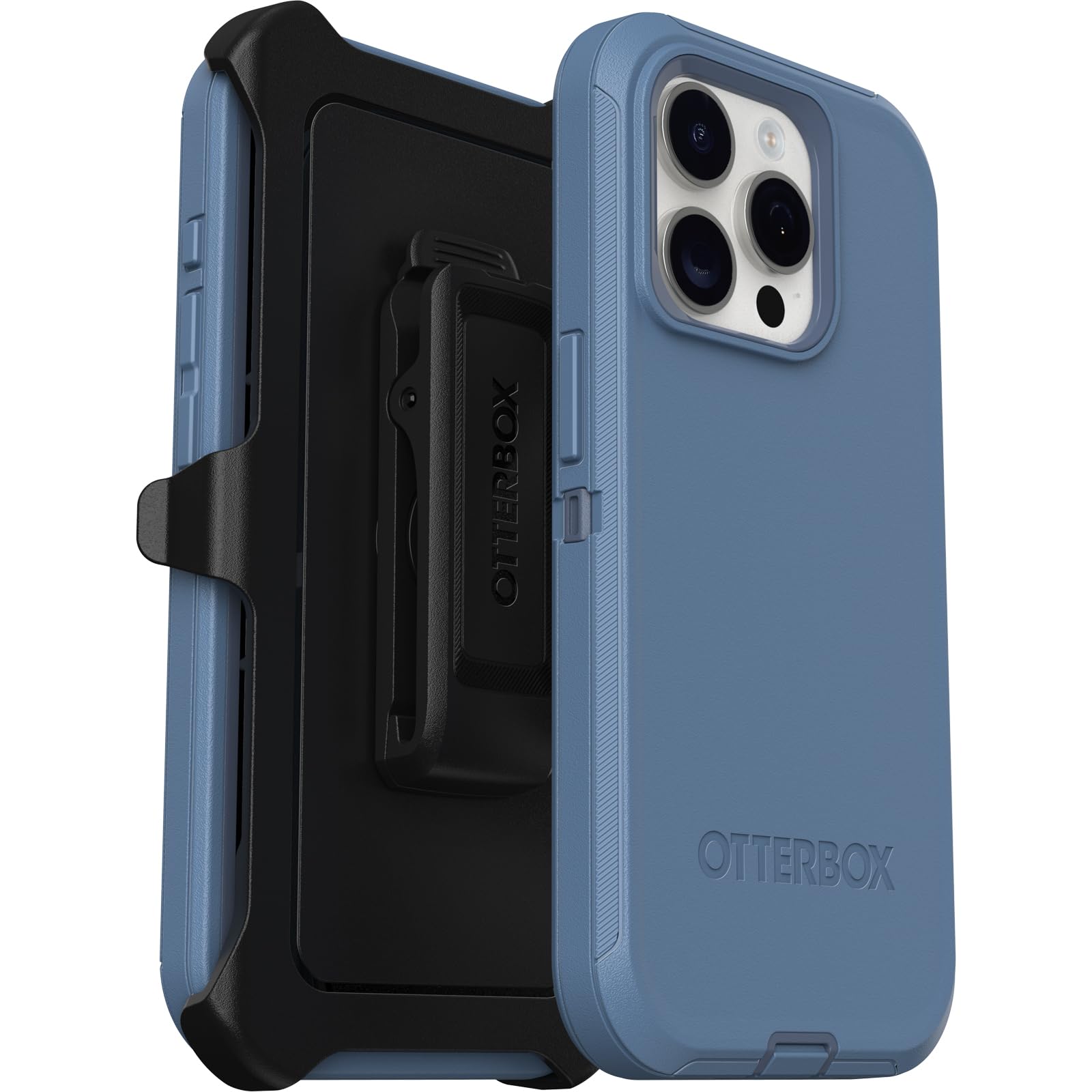 Foto 7 pulgar | Funda Otterbox Defender Series Para Iphone 15 Pro, Color Azul Claro - Venta Internacional.