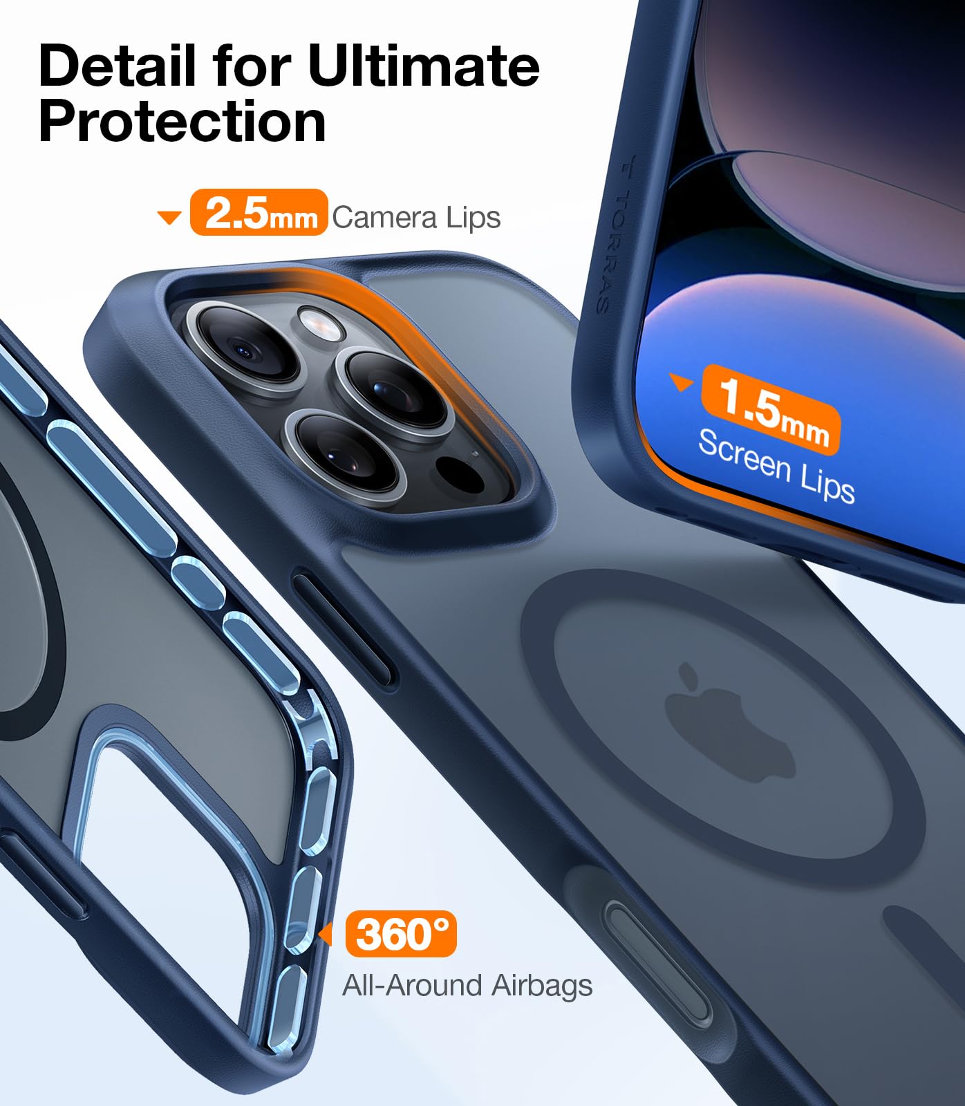 Foto 6 pulgar | Funda De Teléfono Torras Stronger Magnética A Prueba De Golpes Para Iphone 16 Pro - Venta Internacional.