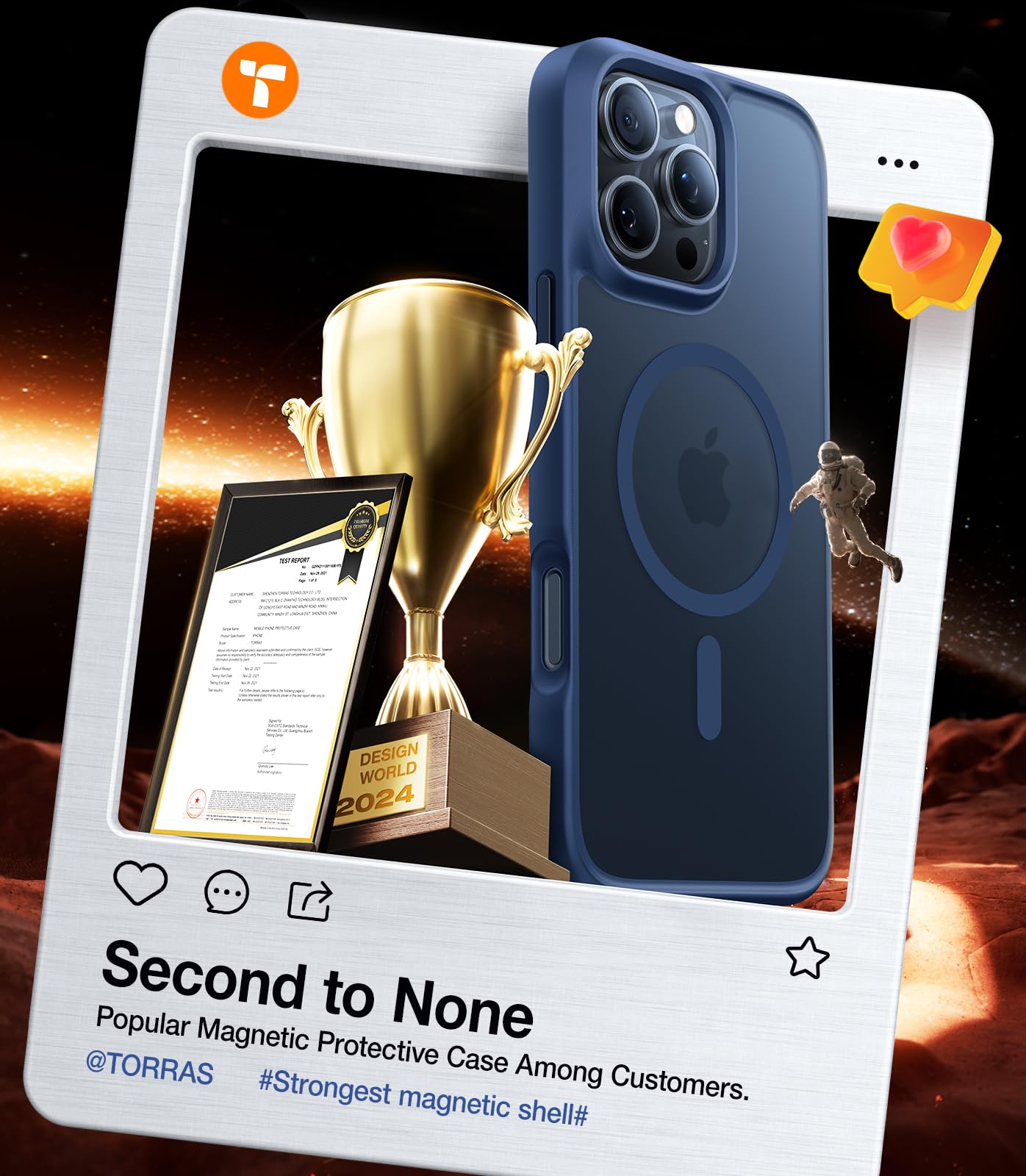 Foto 8 pulgar | Funda De Teléfono Torras Stronger Magnética A Prueba De Golpes Para Iphone 16 Pro - Venta Internacional.