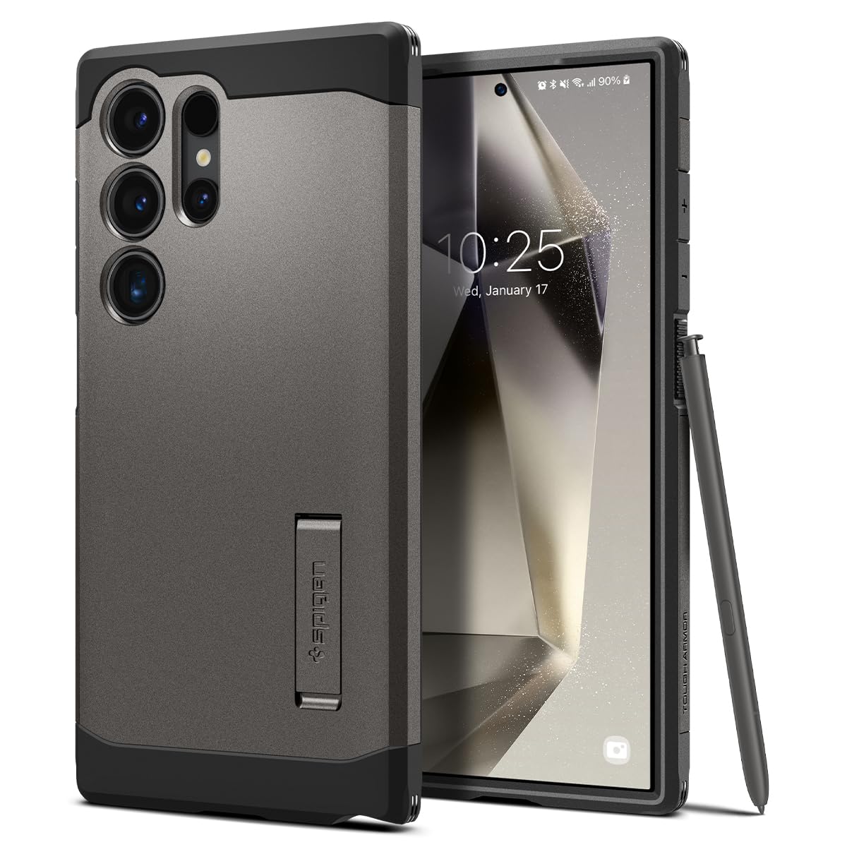 Funda Spigen Tough Armor Para Galaxy S24 Ultra Con Soporte - Venta Internacional.