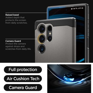 Foto 4 | Funda Spigen Tough Armor Para Galaxy S24 Ultra Con Soporte - Venta Internacional.