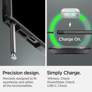 Foto 6 | Funda Spigen Tough Armor Para Galaxy S24 Ultra Con Soporte - Venta Internacional.