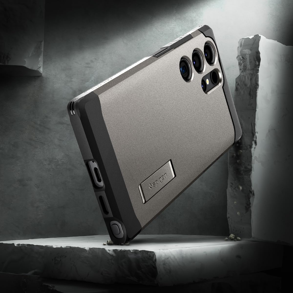 Foto 8 pulgar | Funda Spigen Tough Armor Para Galaxy S24 Ultra Con Soporte - Venta Internacional.