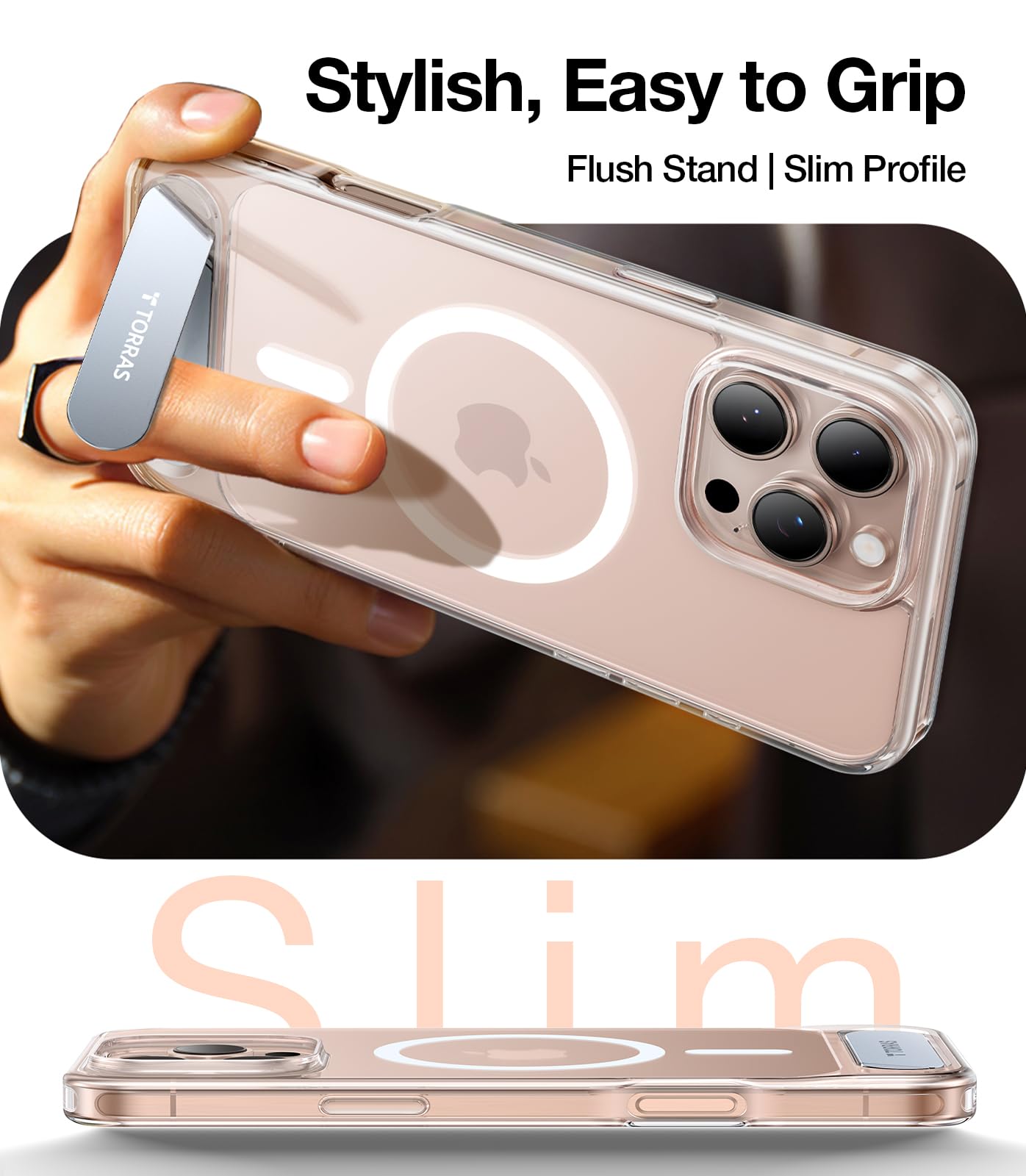 Foto 7 pulgar | Funda Para Teléfono Torras Strong Magnetic Stand Iphone 16 Pro Max - Venta Internacional.