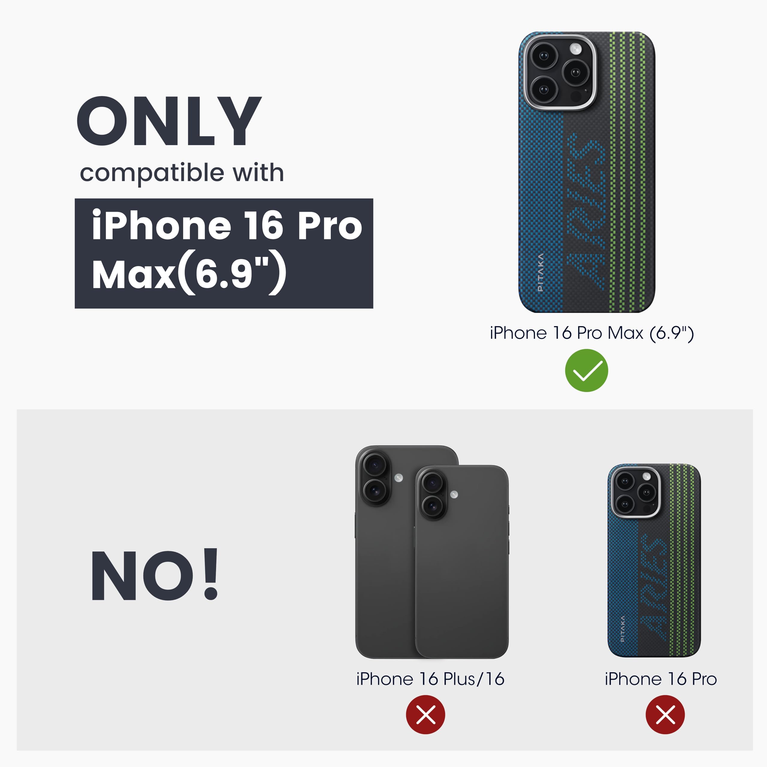 Foto 8 pulgar | Funda De Teléfono Pitaka Para Iphone 16 Pro Max Luminous Tactile - Venta Internacional.