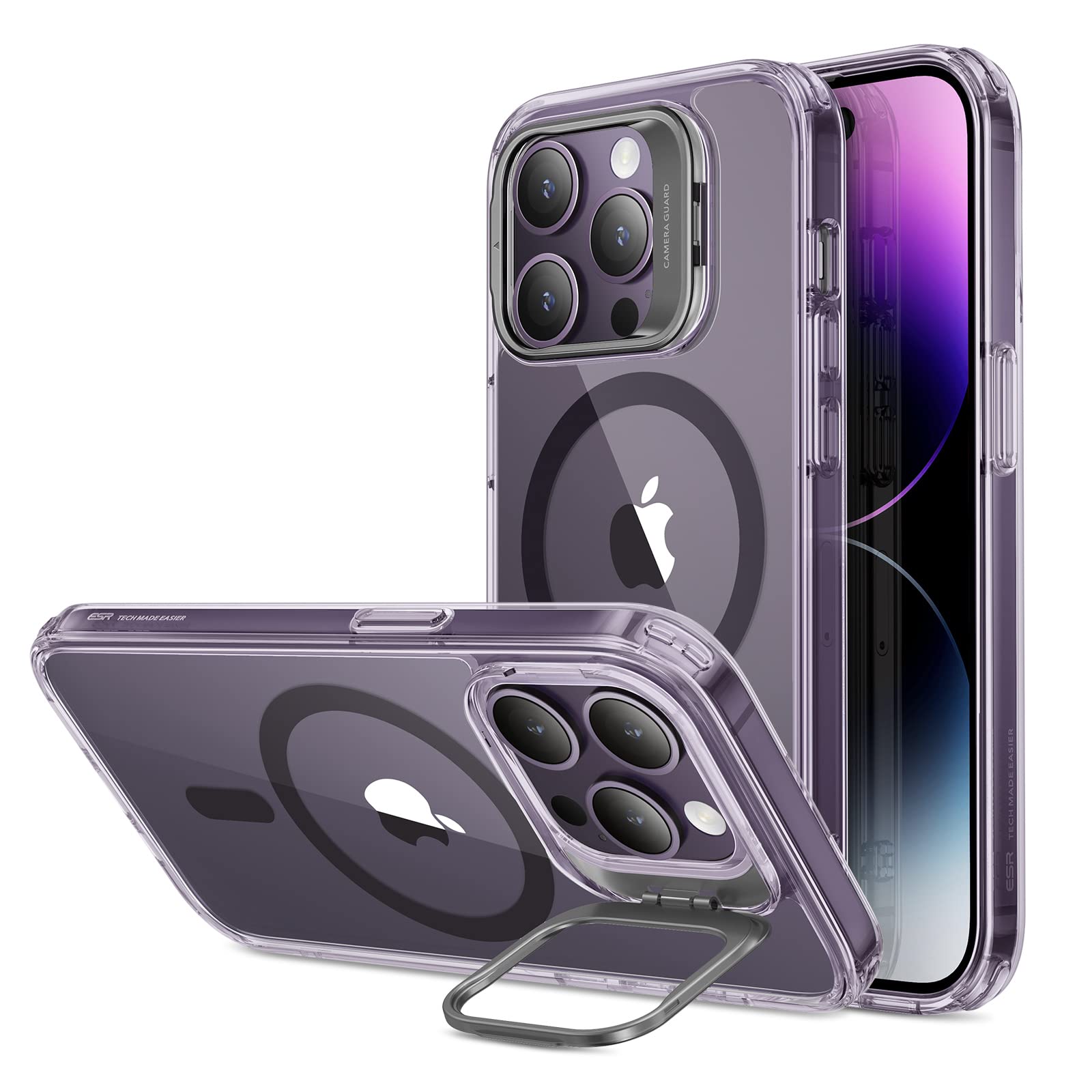 Foto 2 pulgar | Funda De Teléfono Esr Para Iphone 14 Pro Con Magsafe Clear Purple - Venta Internacional.