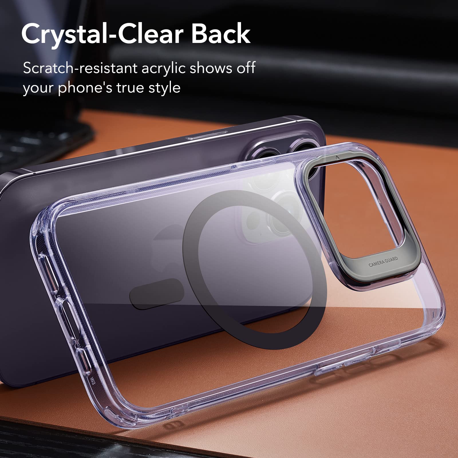 Foto 8 pulgar | Funda De Teléfono Esr Para Iphone 14 Pro Con Magsafe Clear Purple - Venta Internacional.