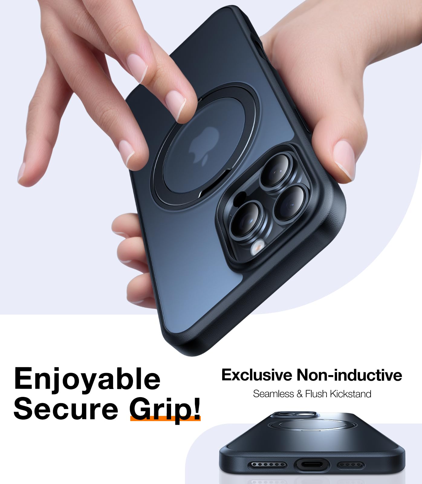 Foto 7 pulgar | Funda Para Teléfono Torras Mejorada Con Anillo Magnético Giratorio De 360° Para Iphone 16 Pro Max - Venta Internacion