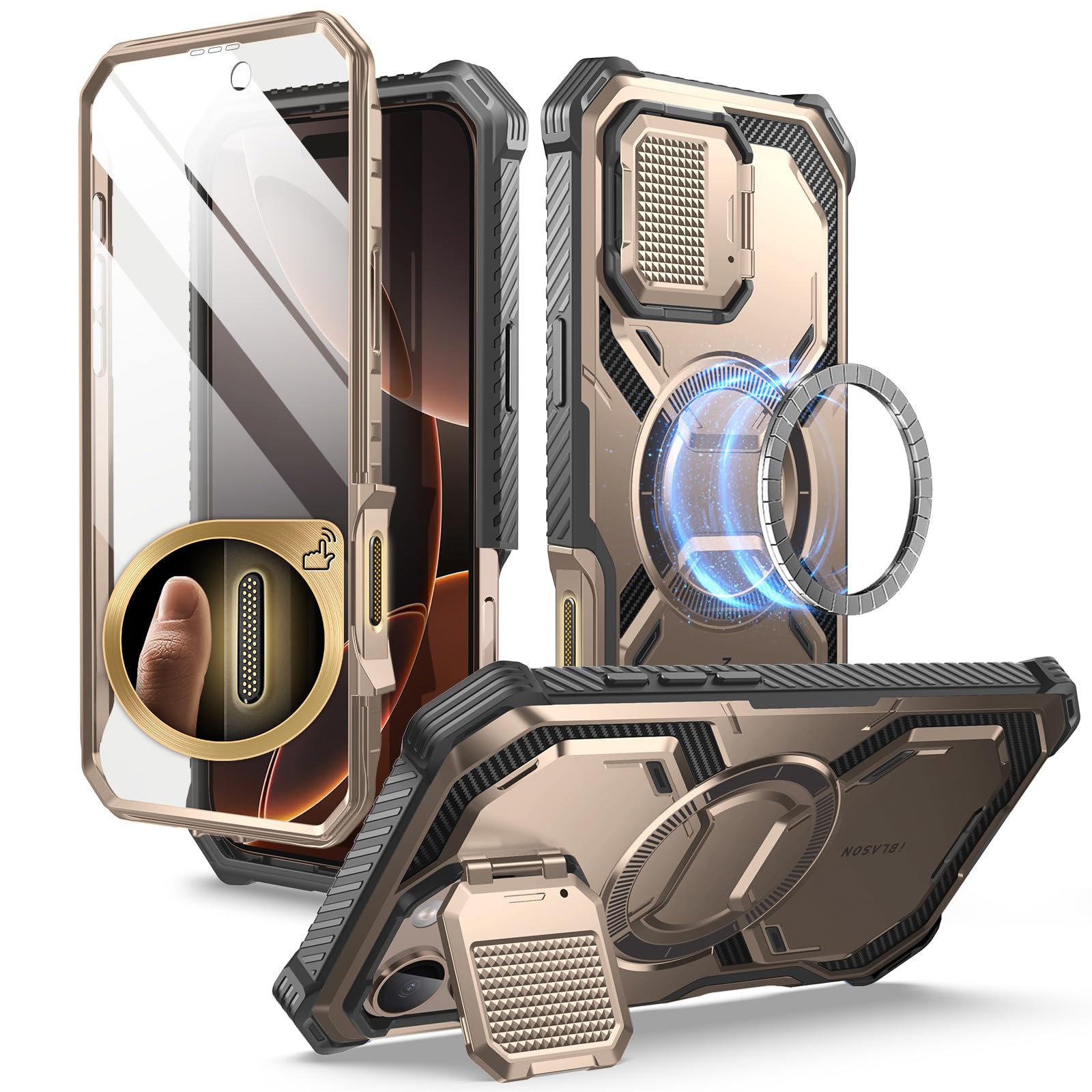 Foto 2 pulgar | Funda De Teléfono I-blason Armorbox Para Iphone 16 Pro Max Con Magsafe - Venta Internacional.