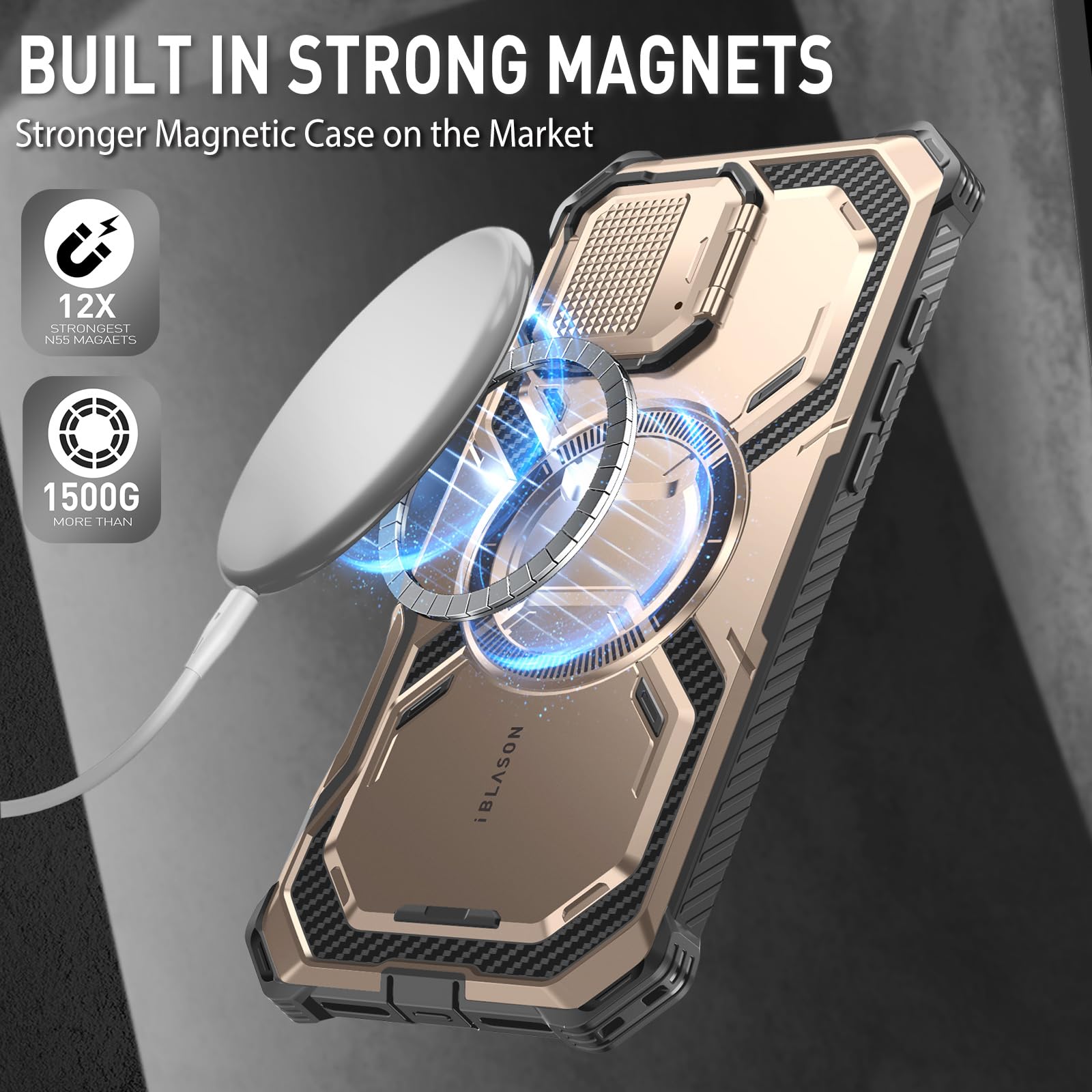 Foto 8 pulgar | Funda De Teléfono I-blason Armorbox Para Iphone 16 Pro Max Con Magsafe - Venta Internacional.