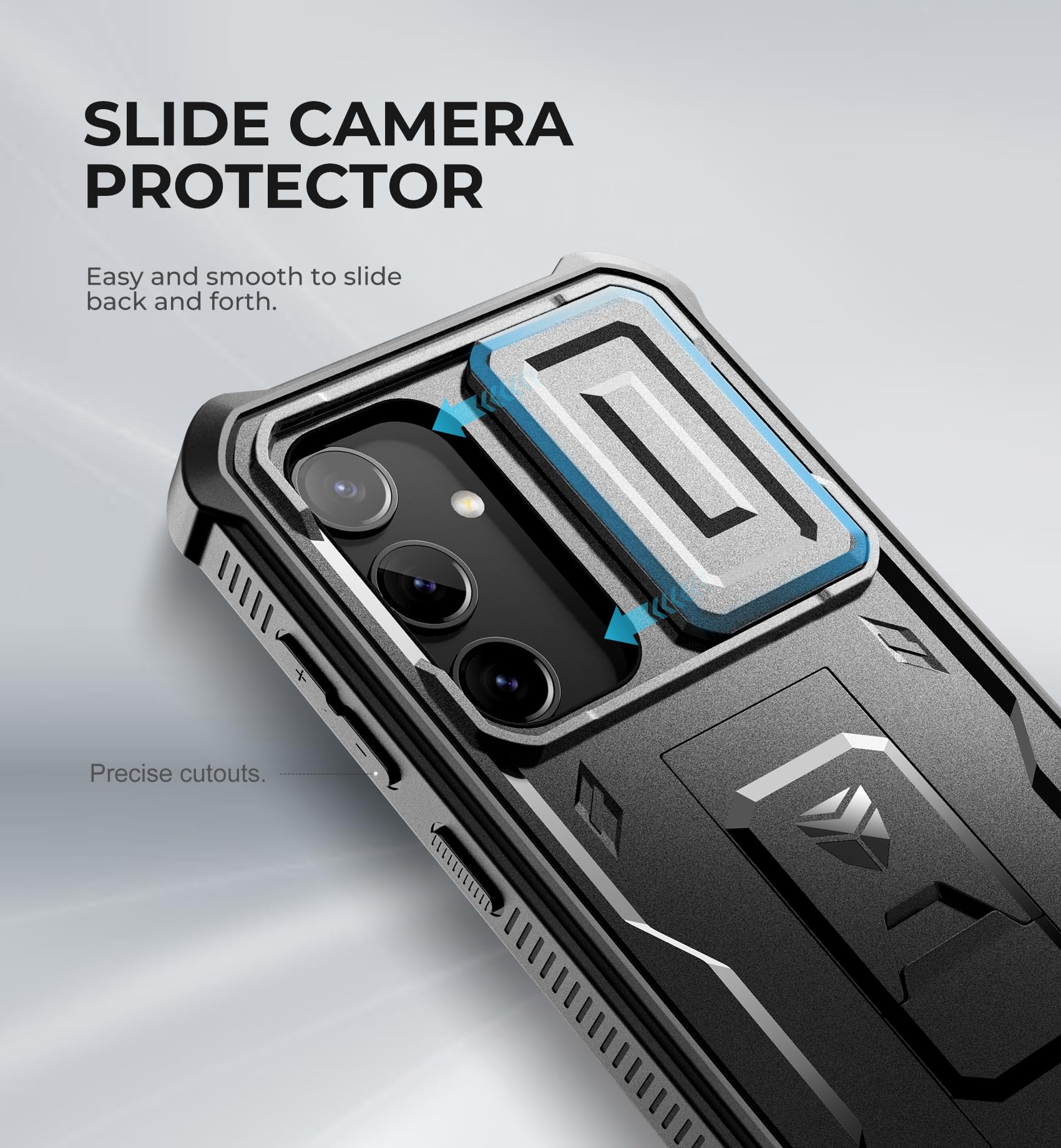 Foto 4 pulgar | Funda Dexnor Para Samsung Galaxy S24 Con Cámara Deslizante, Color Negro - Venta Internacional.