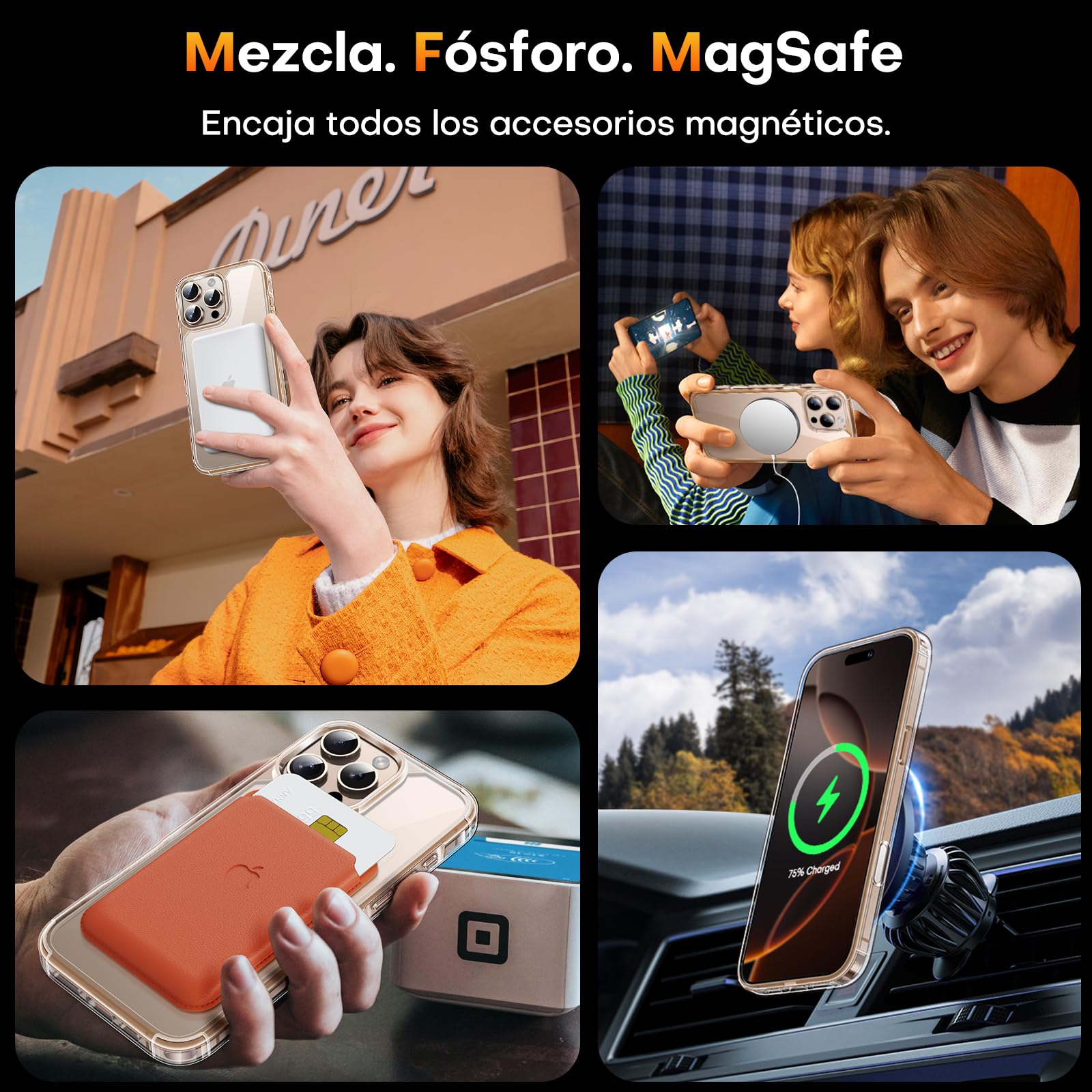 Foto 8 pulgar | Funda De Teléfono Tauri Para Iphone 16 Pro Max Con Control De Cámara Transparente - Venta Internacional.