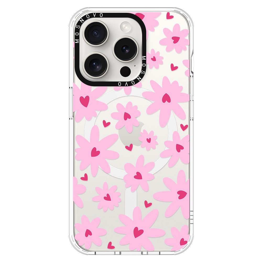 Foto 2 pulgar | Funda De Teléfono Mosnovo Compatible Con Iphone 15 Pro Love In Bloom - Venta Internacional.