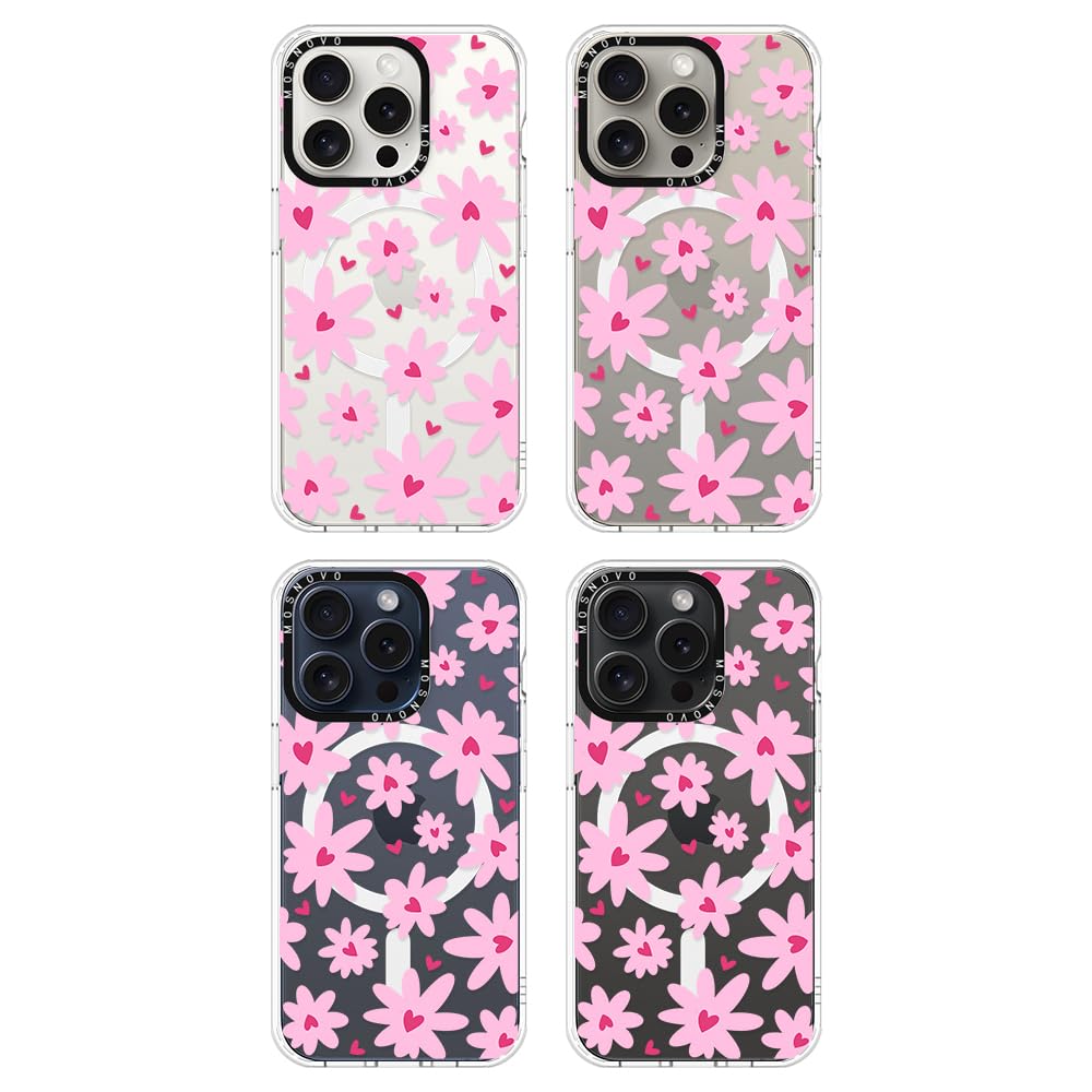 Foto 4 pulgar | Funda De Teléfono Mosnovo Compatible Con Iphone 15 Pro Love In Bloom - Venta Internacional.