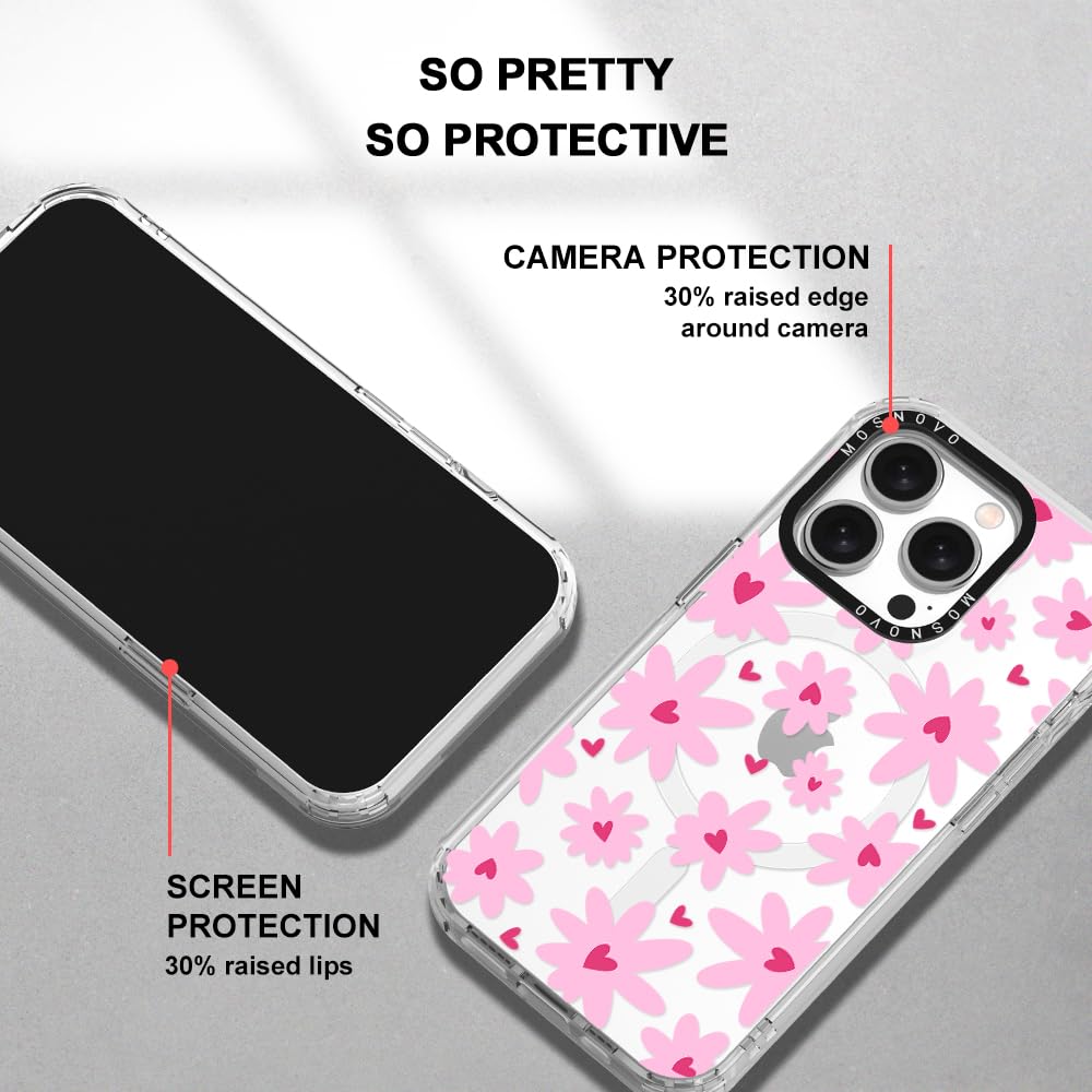 Foto 7 pulgar | Funda De Teléfono Mosnovo Compatible Con Iphone 15 Pro Love In Bloom - Venta Internacional.
