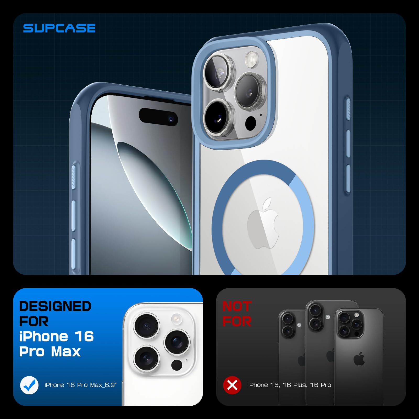Foto 8 pulgar | Funda De Teléfono Supcase Unicorn Beetle Mag Para Iphone 16 Pro Max - Venta Internacional.