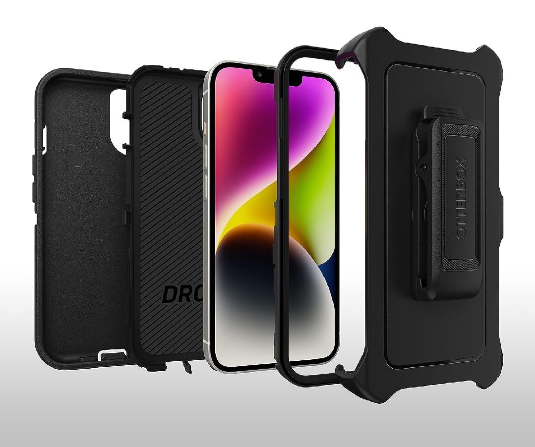 Foto 5 pulgar | Funda Otterbox Defender Series Para Iphone 14 Plus, Color Negro - Venta Internacional.
