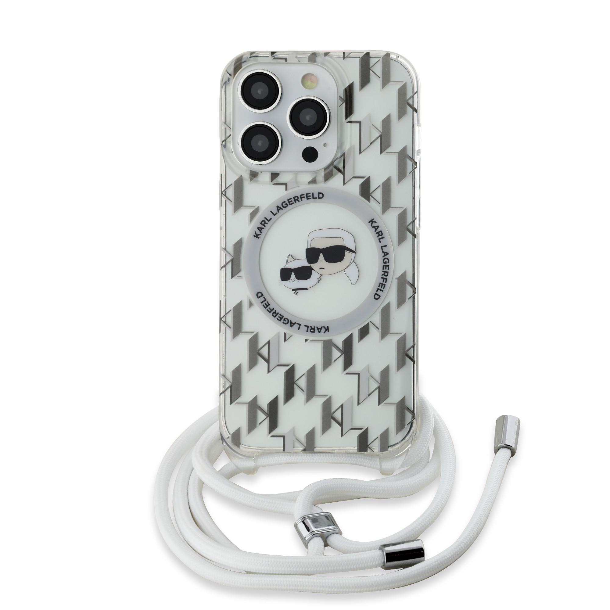 Foto 3 pulgar | Funda Karl Monograma Karl Y Choupette Para Iphone 13 Pro Max