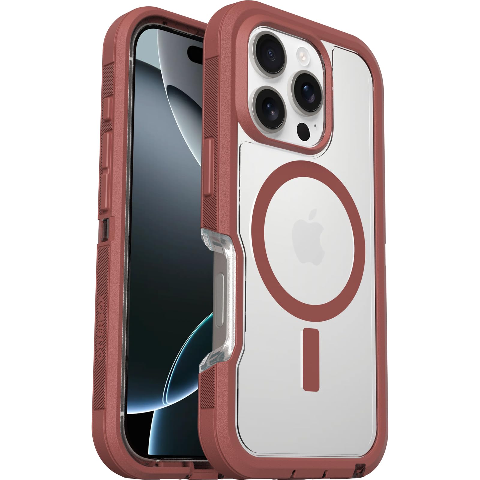 Funda Para Teléfono Otterbox Iphone 16 Pro Defender Xt Clear - Red - Venta Internacional.