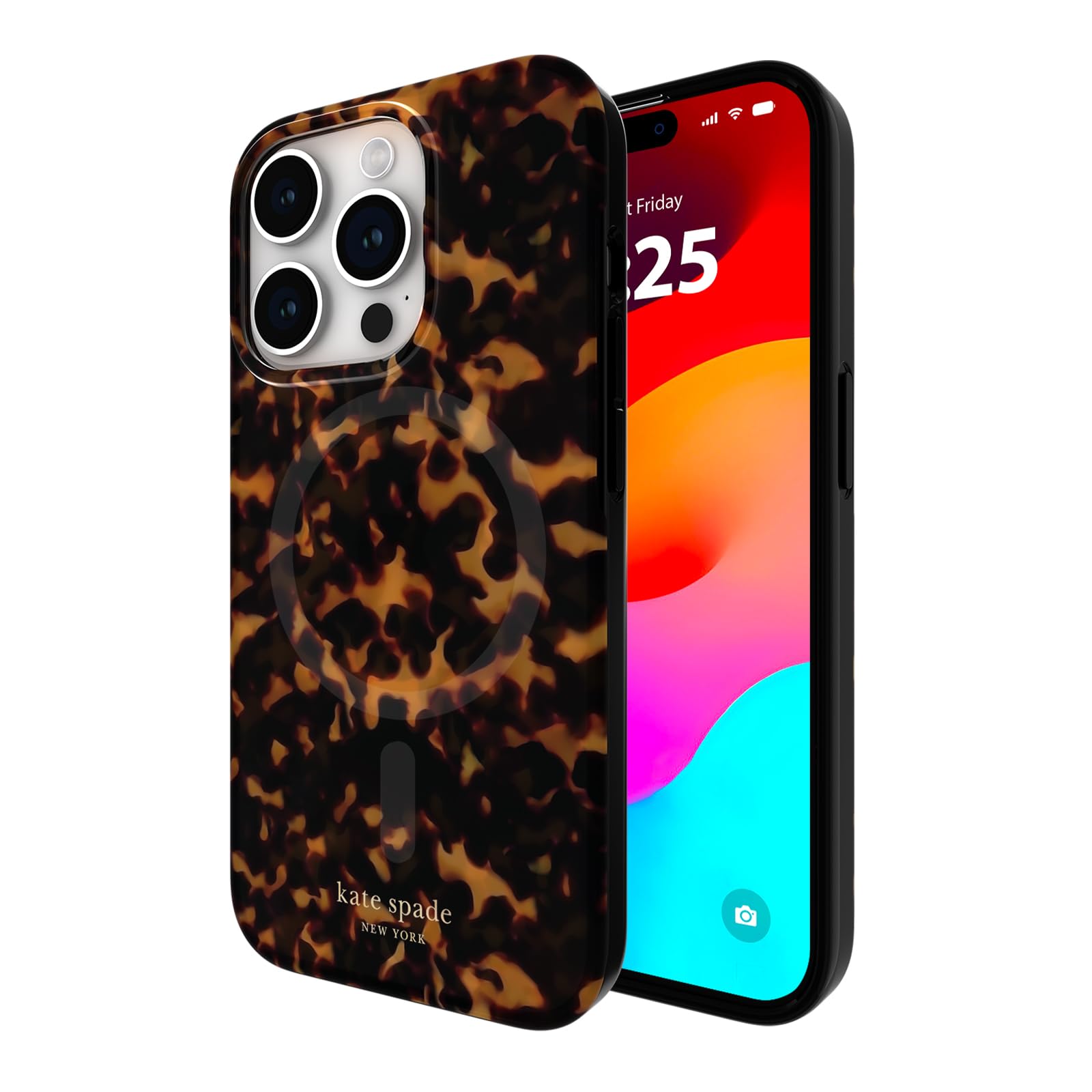 Foto 2 pulgar | Funda De Teléfono Kate Spade New York Para Iphone 15 Pro Tortoiseshell - Venta Internacional.