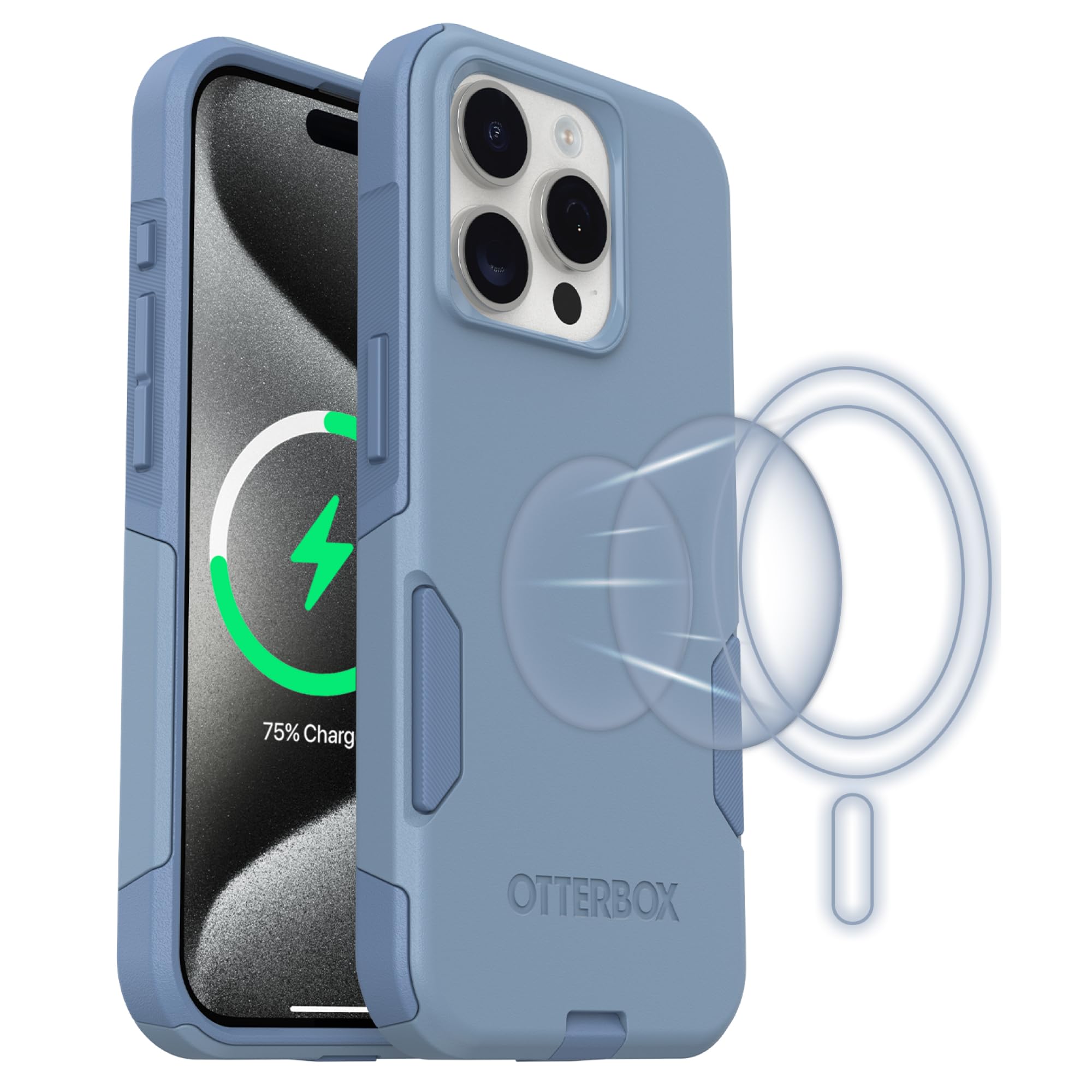 Foto 2 pulgar | Funda Para Teléfono Otterbox Iphone 15 Pro Commuter Magsafe Blue - Venta Internacional.