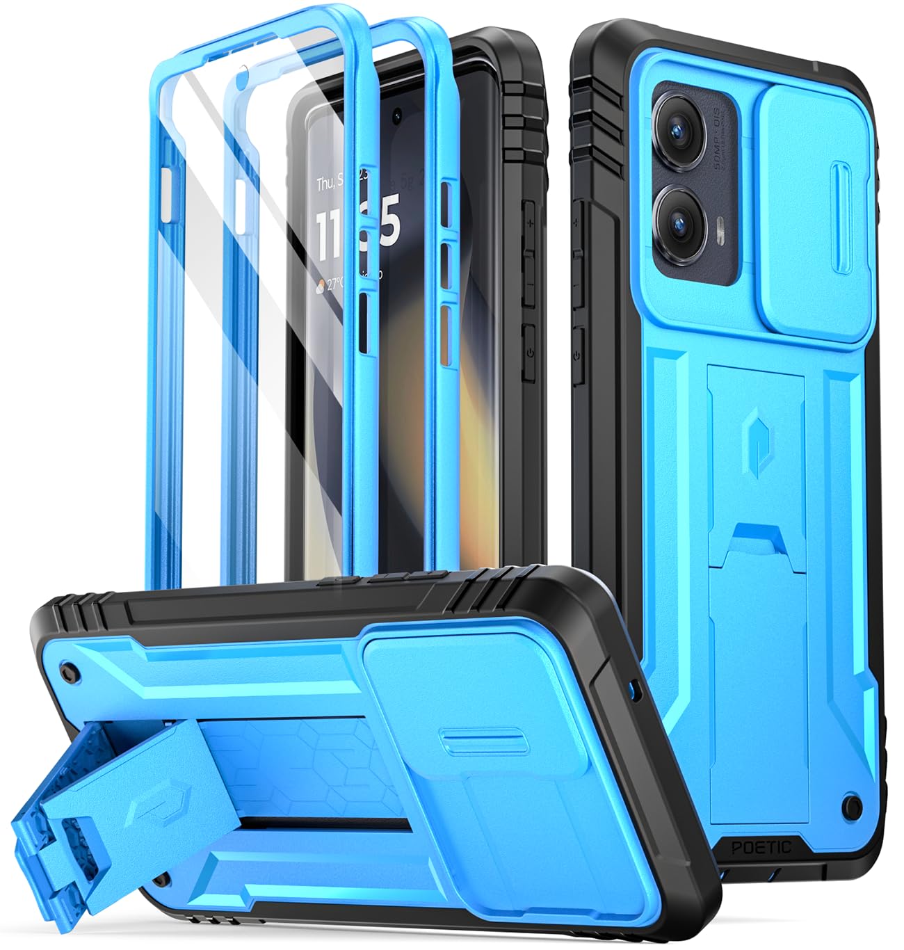 Funda Poetic Revolution Para Motorola Moto Edge 2024 Azul - Venta Internacional.